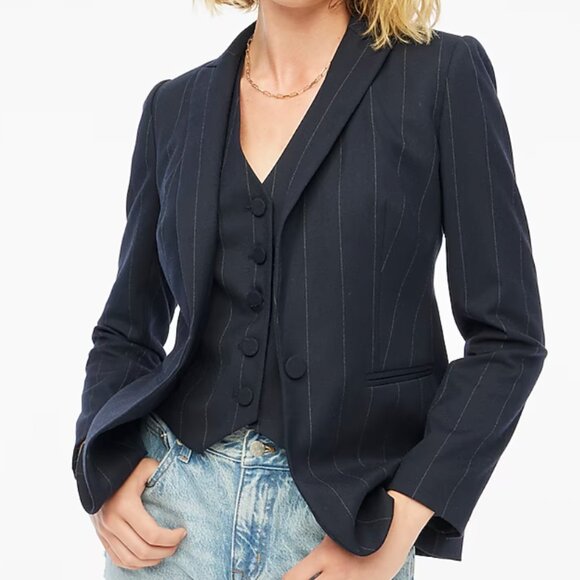 J Crew Pinstripe Suit Vest - Picture 3 of 4